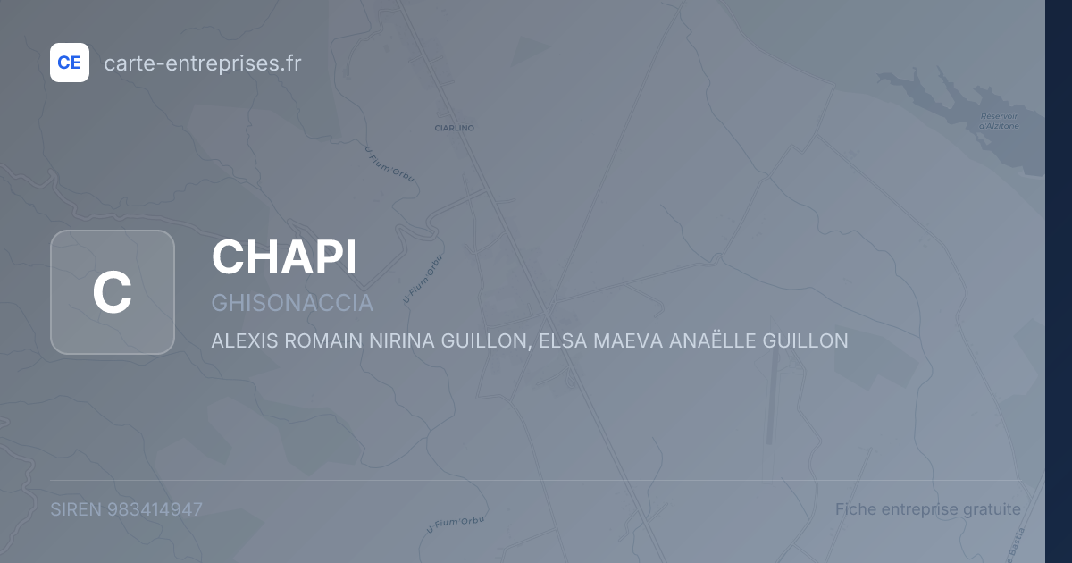 CHAPI — 983414947 — fiche entreprise