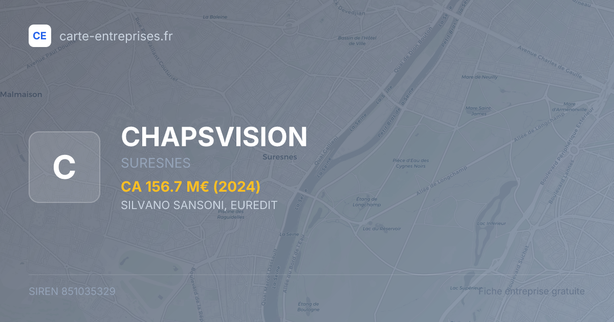 CHAPSVISION — 851035329 — fiche entreprise