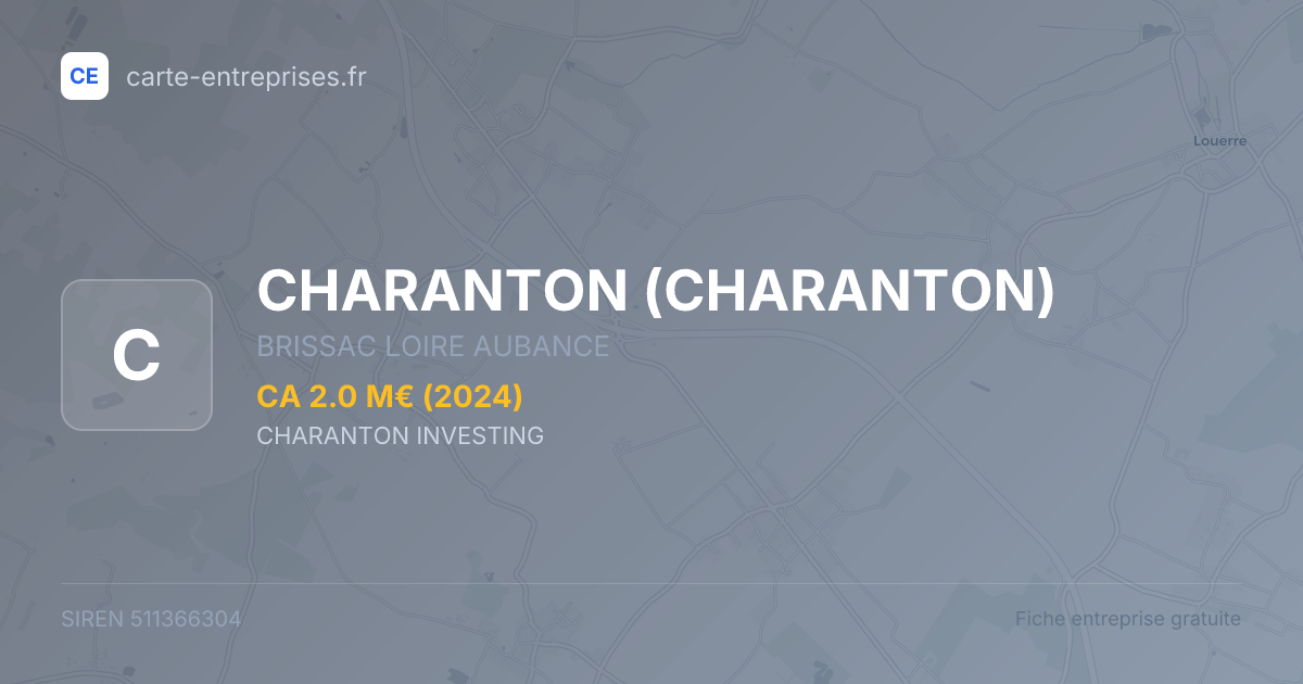 CHARANTON — 511366304 — fiche entreprise