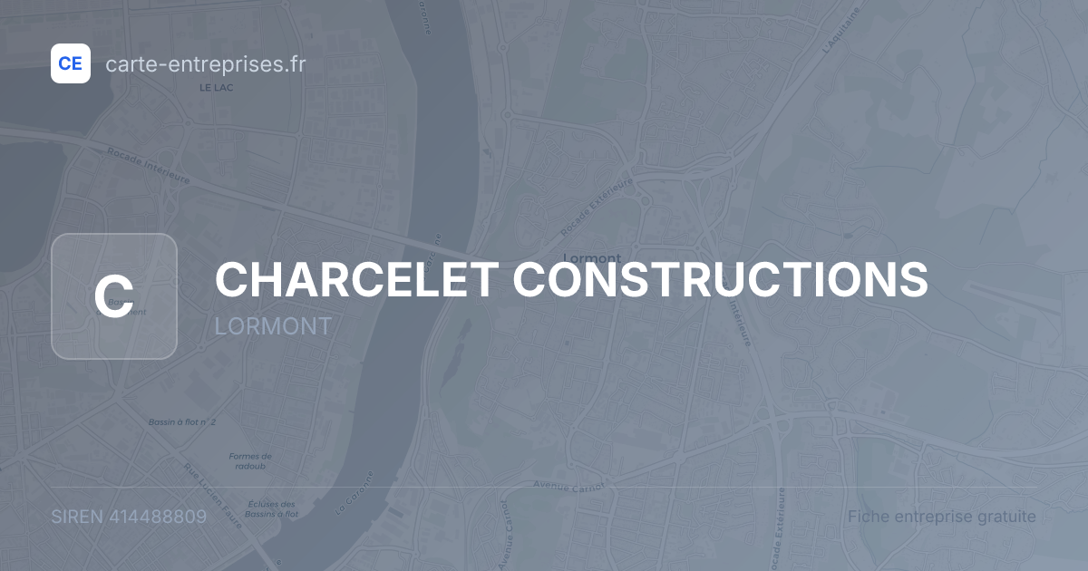 CHARCELET CONSTRUCTIONS — 414488809 — fiche entreprise