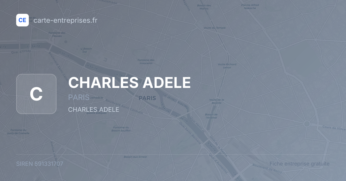 CHARLES ADELE — 591331707 — fiche entreprise