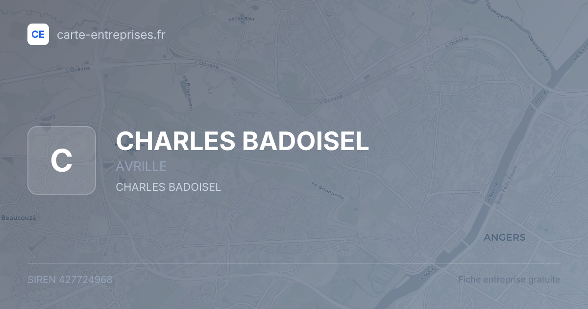 CHARLES BADOISEL — 427724968 — fiche entreprise