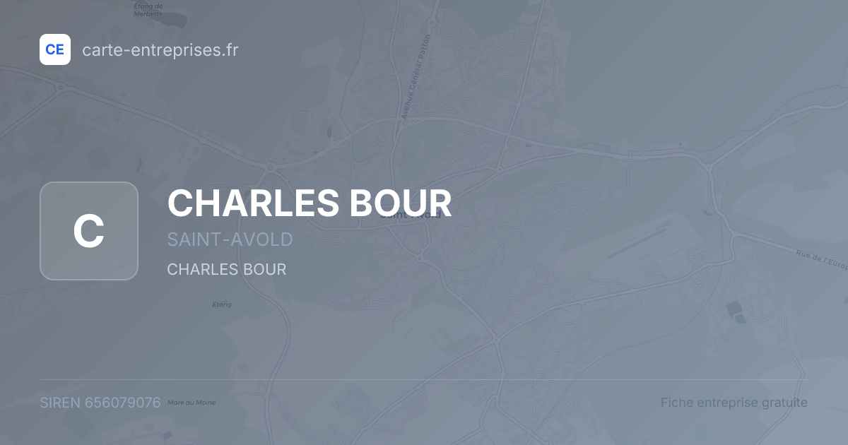 CHARLES BOUR — 656079076 — fiche entreprise