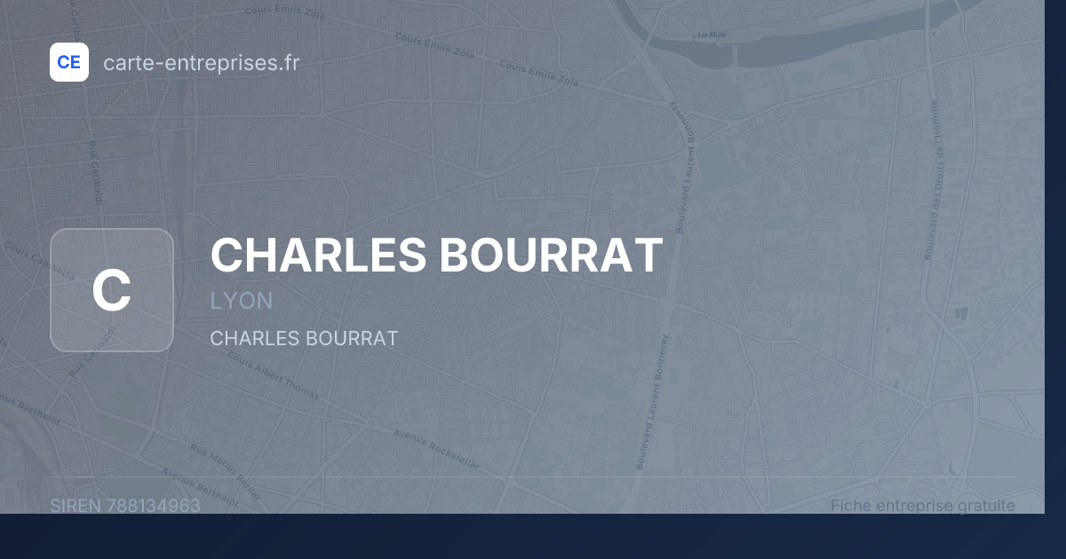 CHARLES BOURRAT — 788134963 — fiche entreprise