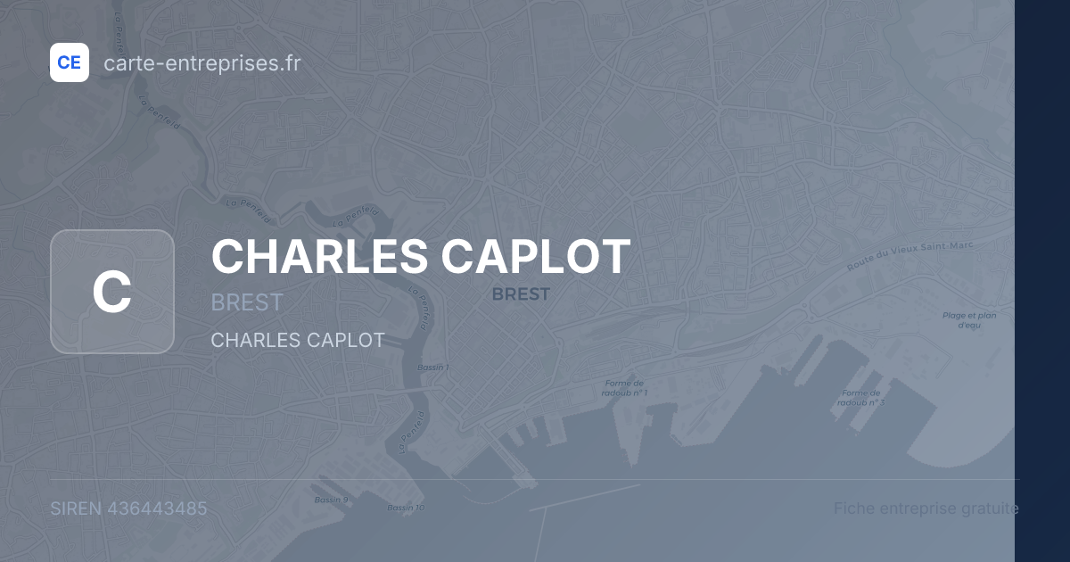 CHARLES CAPLOT — 436443485 — fiche entreprise