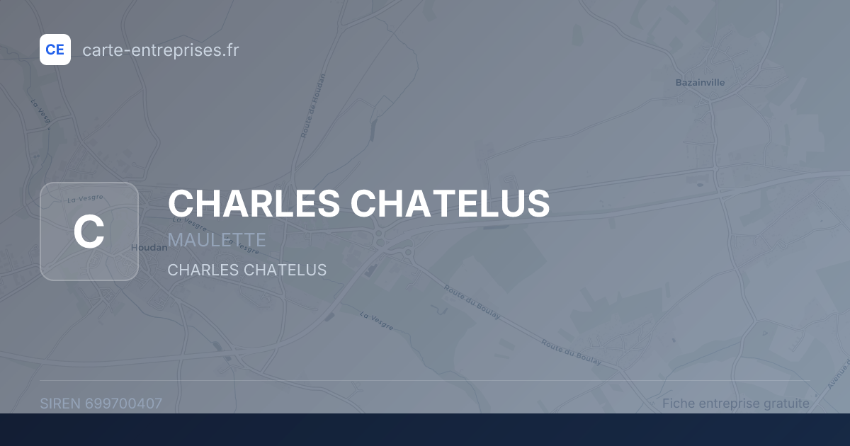 CHARLES CHATELUS — 699700407 — fiche entreprise