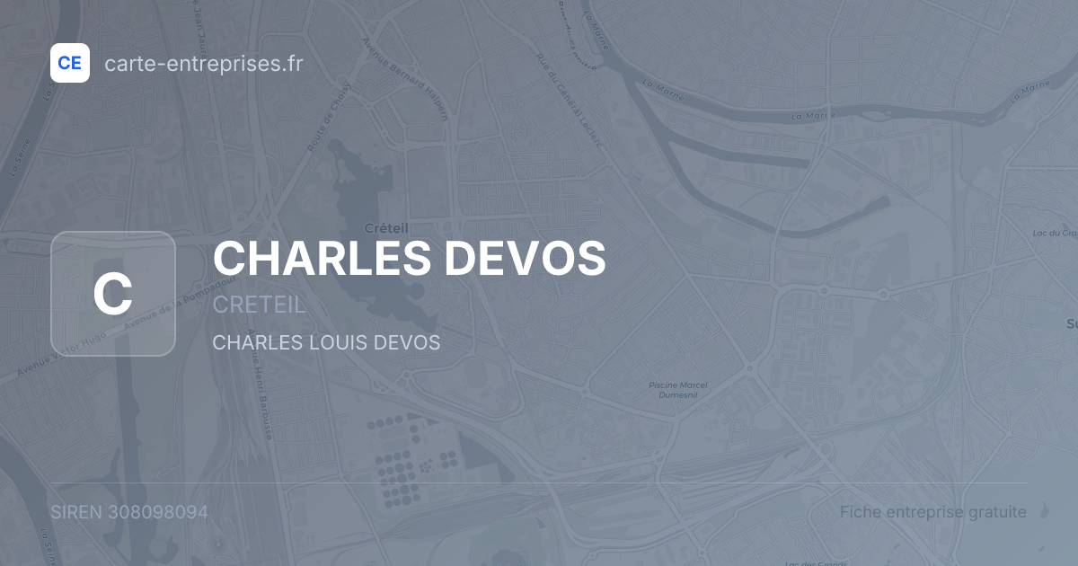 CHARLES DEVOS — 308098094 — fiche entreprise