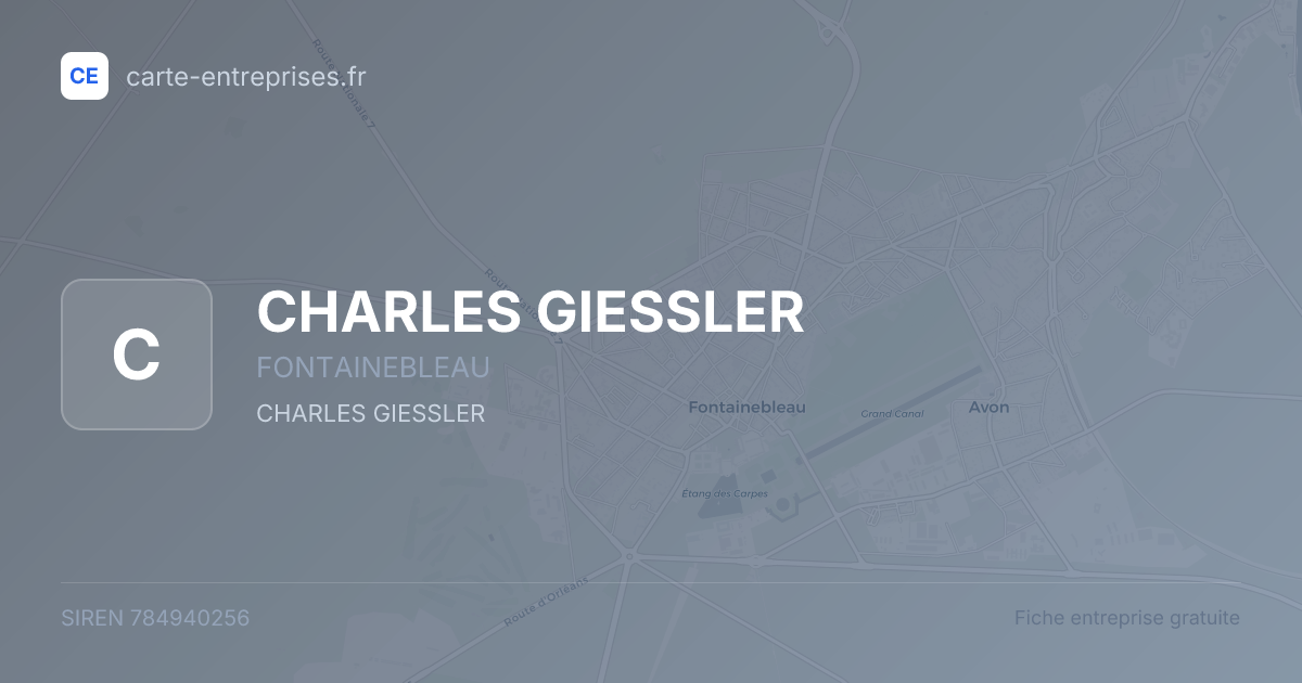 CHARLES GIESSLER — 784940256 — fiche entreprise