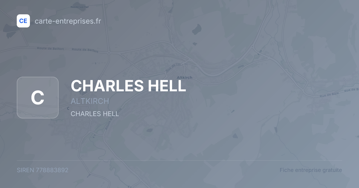 CHARLES HELL — 778883892 — fiche entreprise