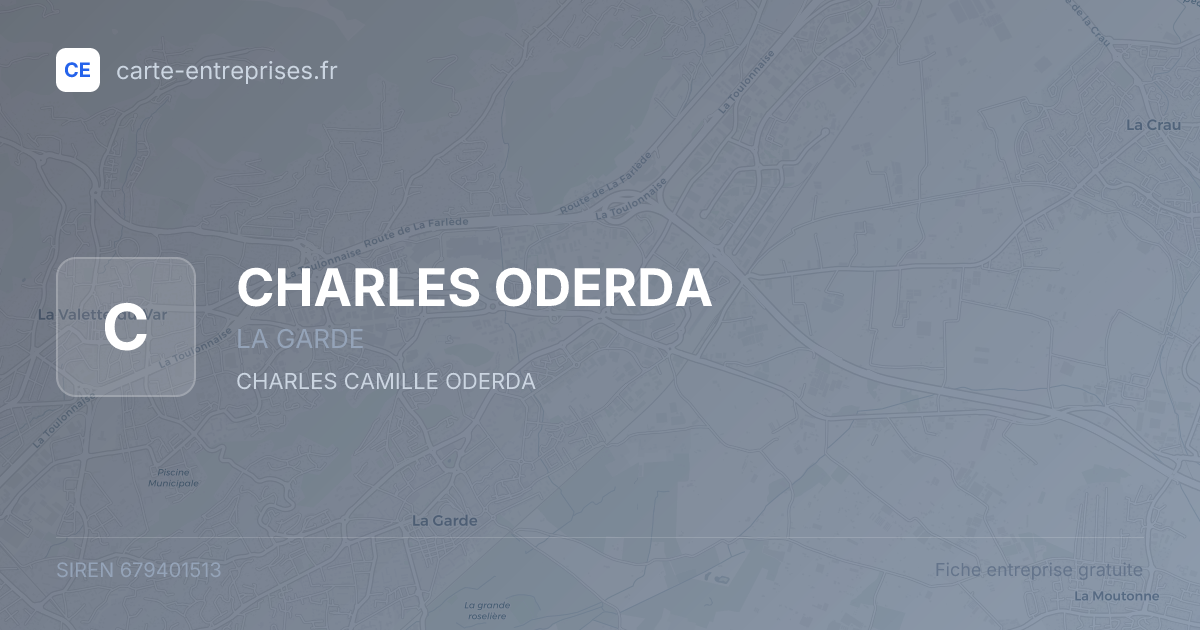 CHARLES ODERDA — 679401513 — fiche entreprise