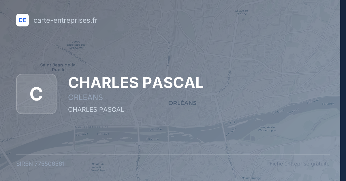 CHARLES PASCAL — 775506561 — fiche entreprise