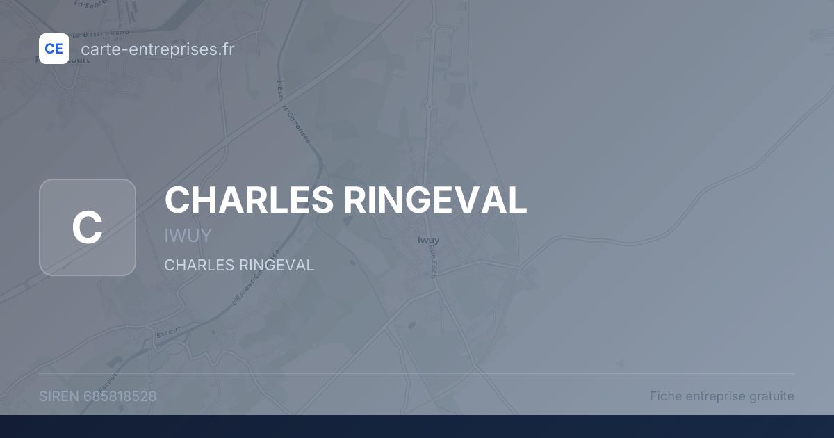 CHARLES RINGEVAL — 685818528 — fiche entreprise