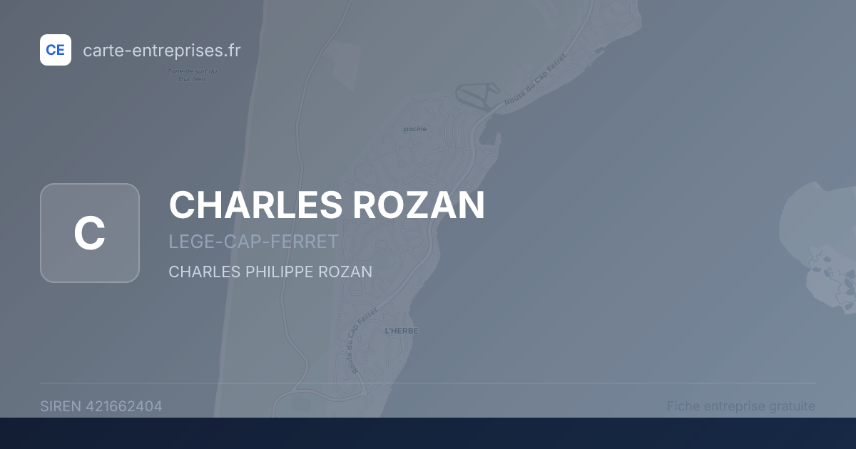 CHARLES ROZAN — 421662404 — fiche entreprise
