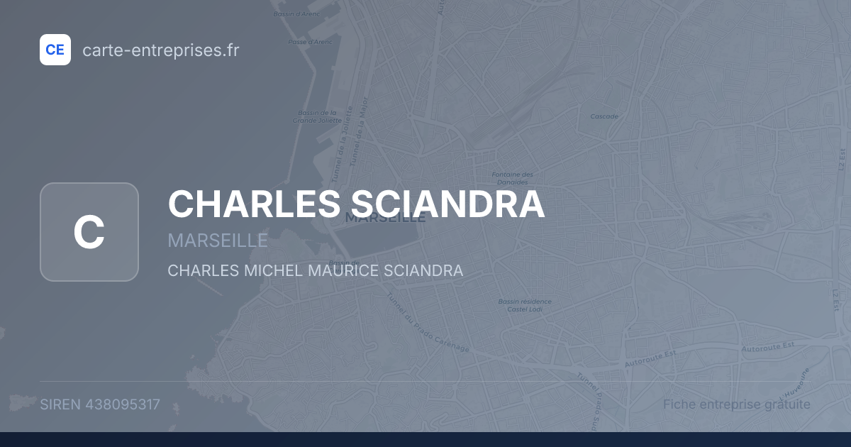 CHARLES SCIANDRA — 438095317 — fiche entreprise