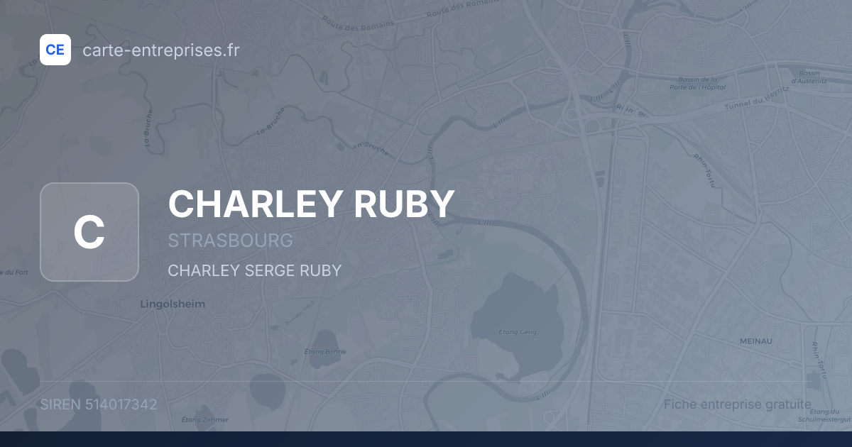 CHARLEY RUBY — 514017342 — fiche entreprise