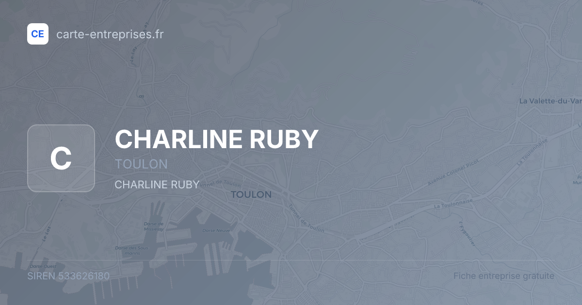 CHARLINE RUBY — 533626180 — fiche entreprise
