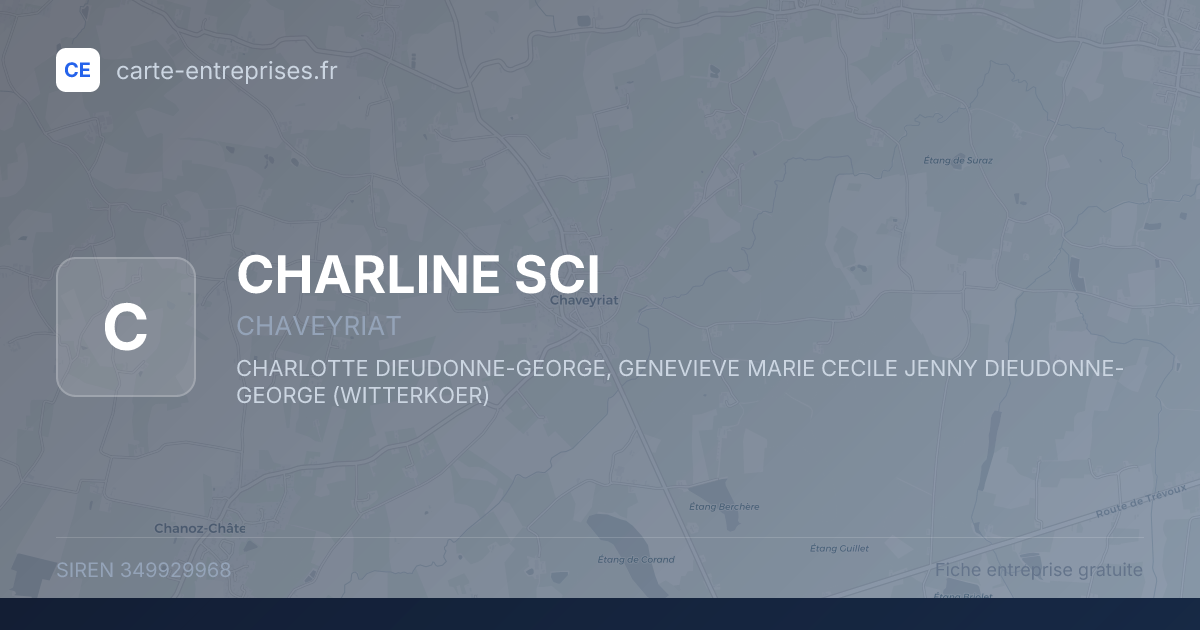 CHARLINE SCI — 349929968 — fiche entreprise