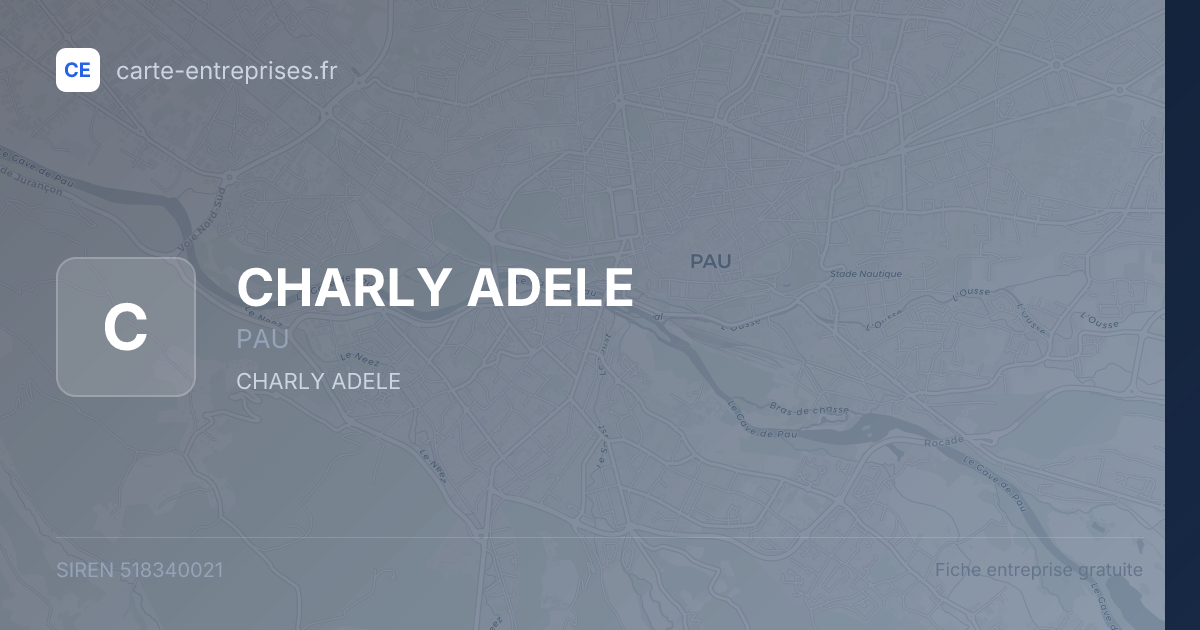 CHARLY ADELE — 518340021 — fiche entreprise