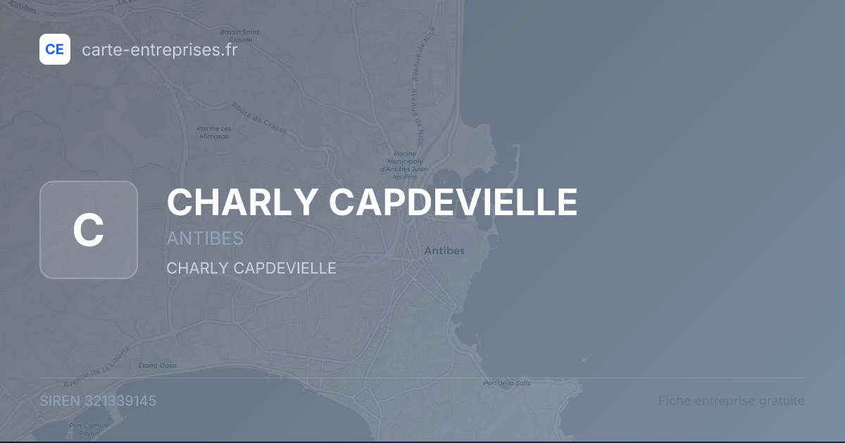 CHARLY CAPDEVIELLE — 321339145 — fiche entreprise