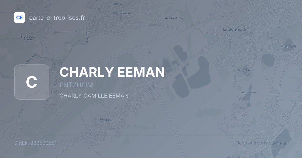 CHARLY EEMAN — 832522551 — fiche entreprise