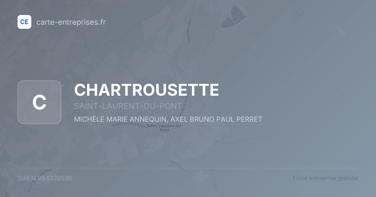 CHARTROUSETTE — 994339596 — fiche entreprise