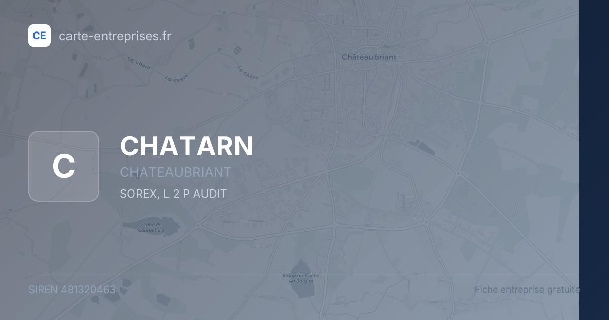 CHATARN — 481320463 — fiche entreprise