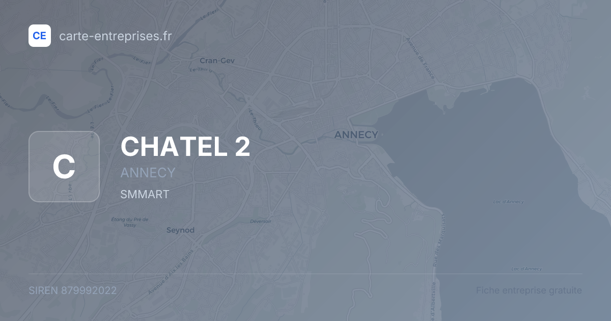 CHATEL 2 — 879992022 — fiche entreprise