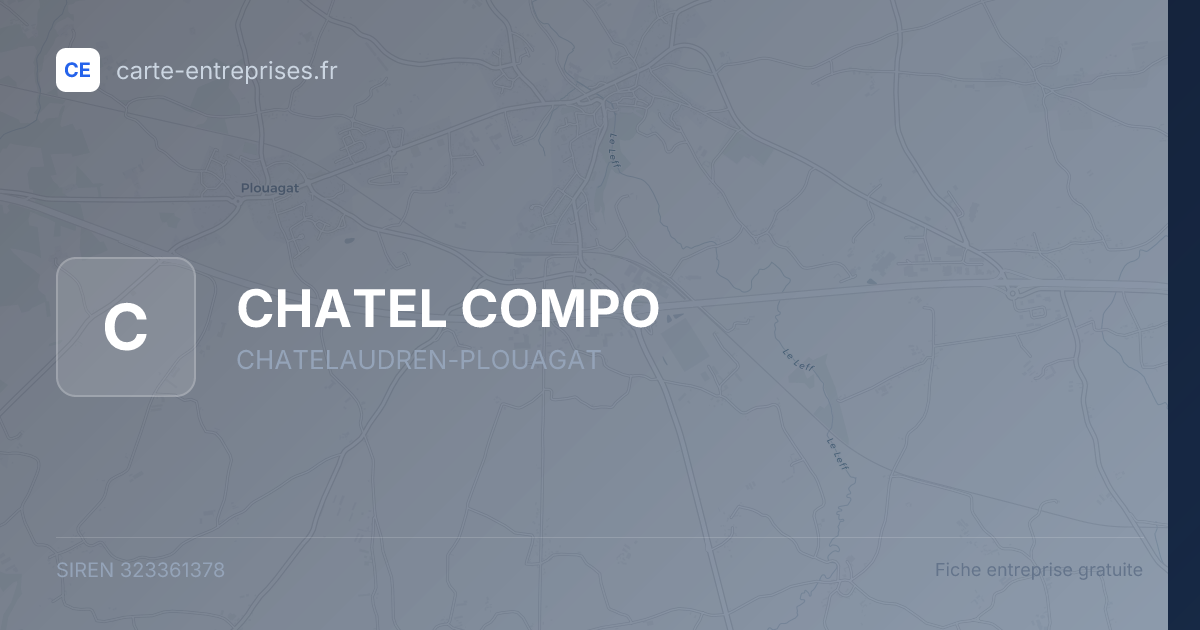 CHATEL COMPO — 323361378 — fiche entreprise