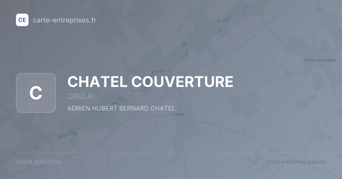 CHATEL COUVERTURE — 835141581 — fiche entreprise