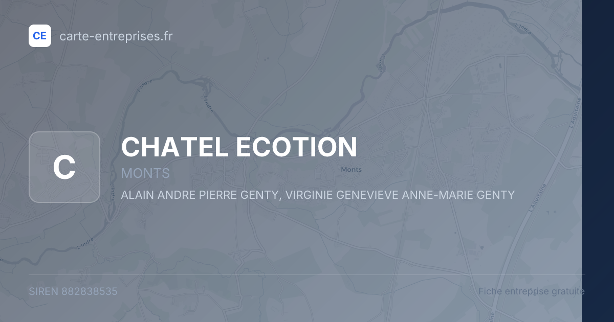 CHATEL ECOTION — 882838535 — fiche entreprise