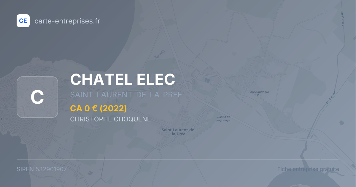 CHATEL ELEC — 532901907 — fiche entreprise