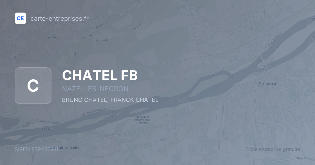 CHATEL FB — 879456911 — fiche entreprise