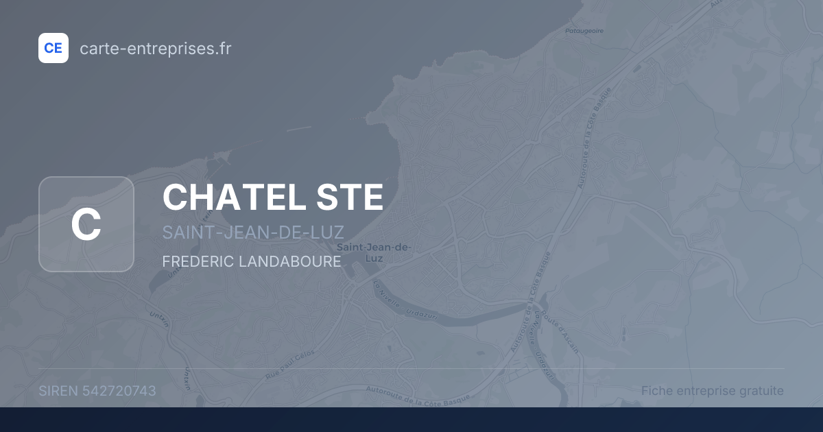 CHATEL STE — 542720743 — fiche entreprise