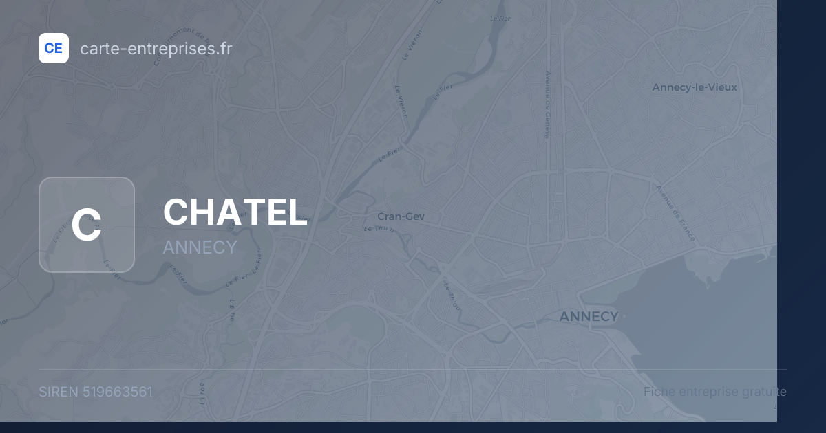 CHATEL — 519663561 — fiche entreprise