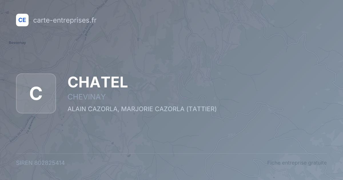 CHATEL — 802825414 — fiche entreprise