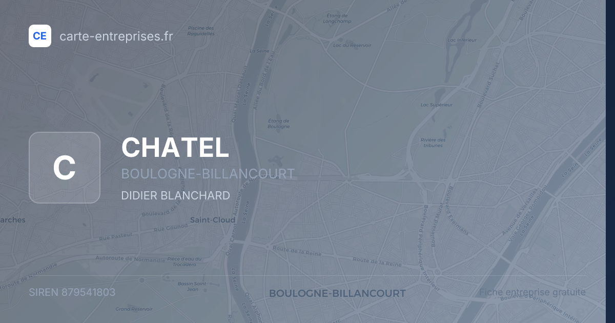 CHATEL — 879541803 — fiche entreprise