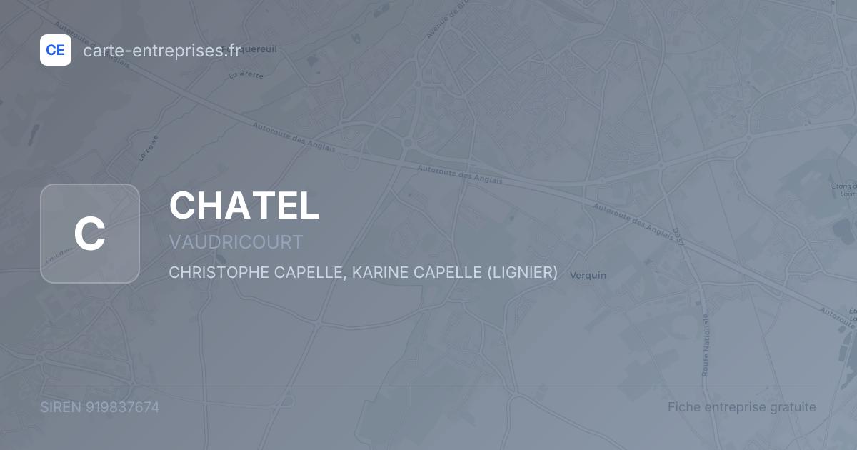 CHATEL — 919837674 — fiche entreprise