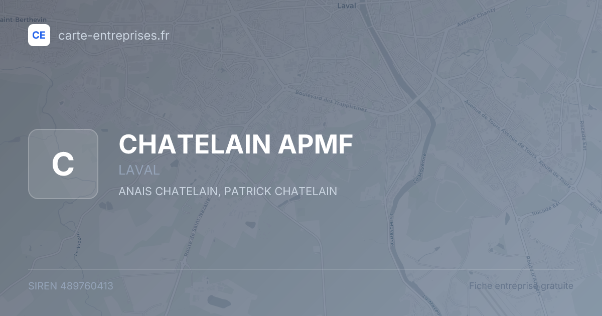 CHATELAIN APMF — 489760413 — fiche entreprise