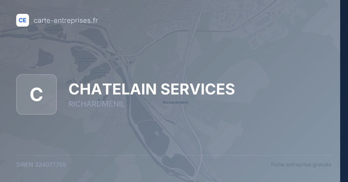 CHATELAIN SERVICES — 324077759 — fiche entreprise