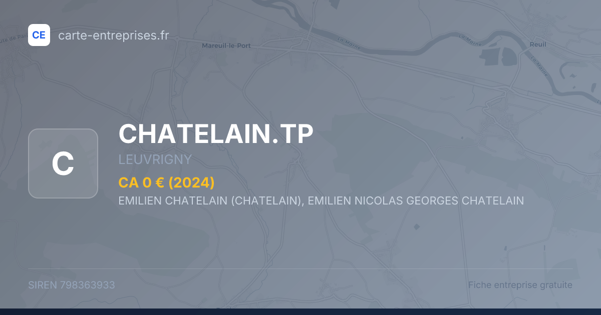 CHATELAIN.TP — 798363933 — fiche entreprise