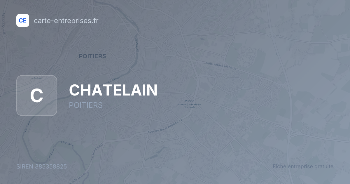CHATELAIN — 385358825 — fiche entreprise