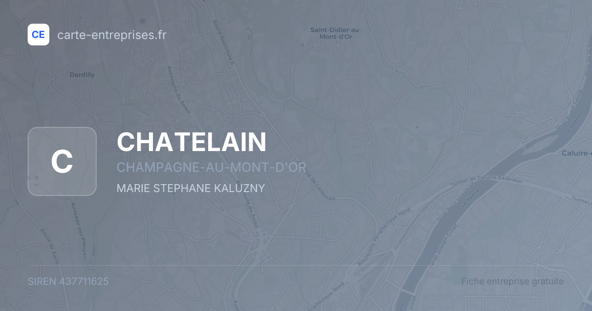CHATELAIN — 437711625 — fiche entreprise