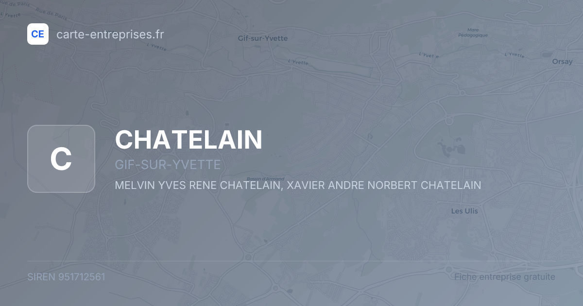 CHATELAIN — 951712561 — fiche entreprise