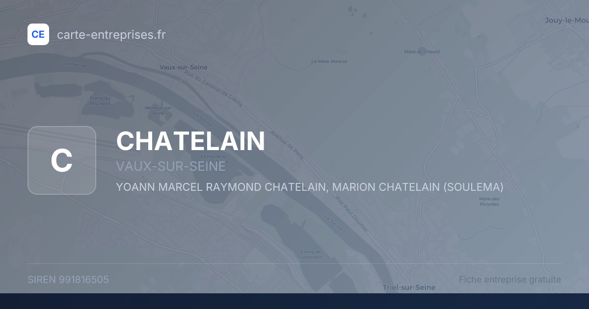 CHATELAIN — 991816505 — fiche entreprise