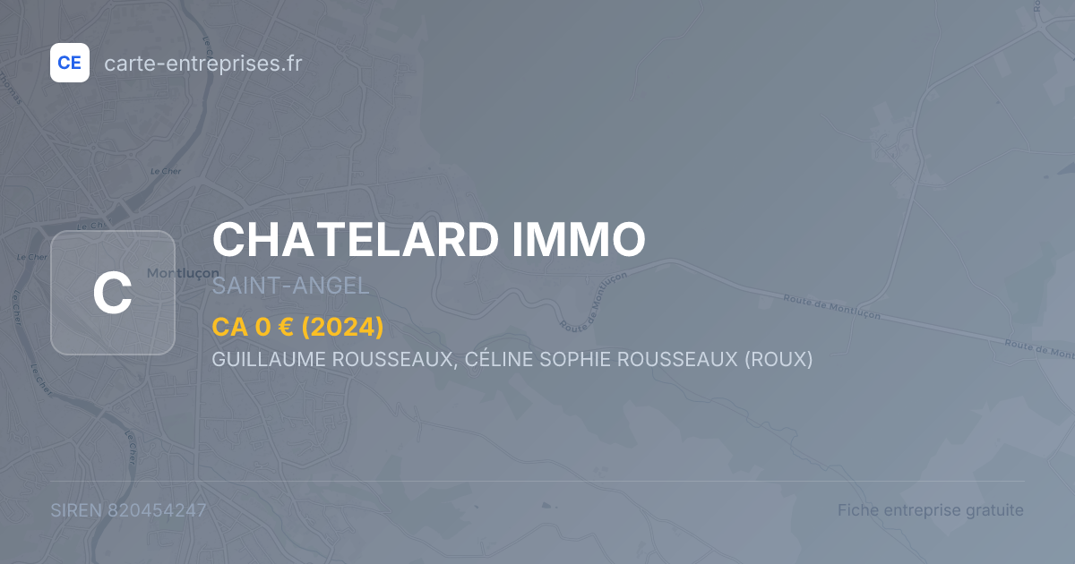 CHATELARD IMMO — 820454247 — fiche entreprise