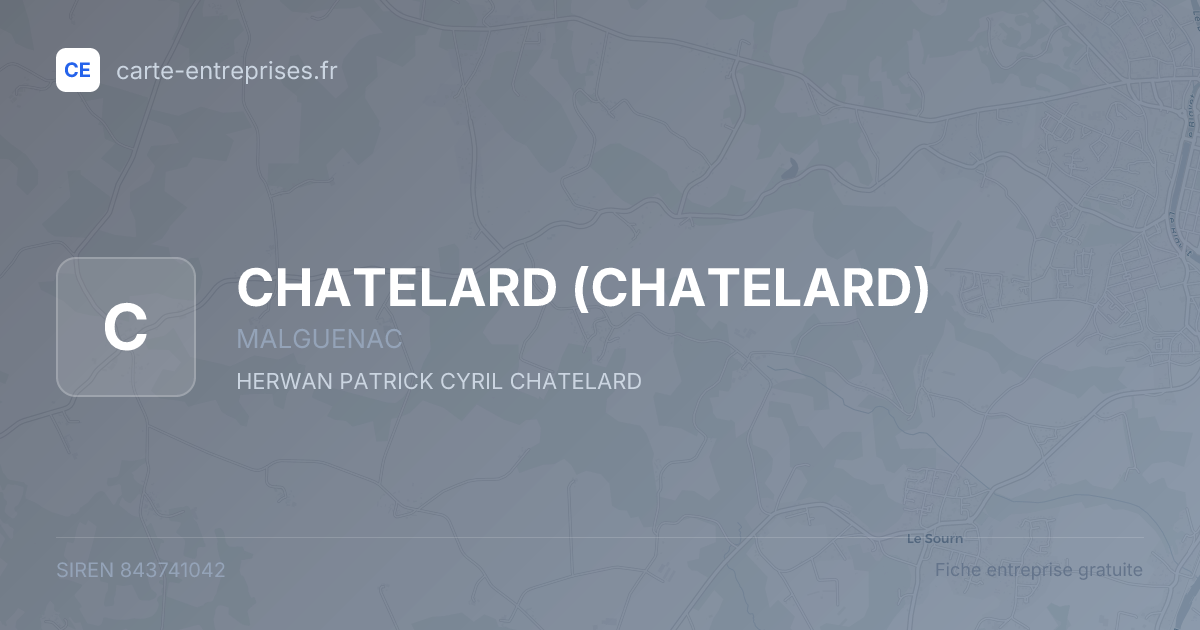 CHATELARD — 843741042 — fiche entreprise