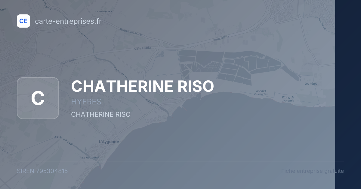 CHATHERINE RISO — 795304815 — fiche entreprise