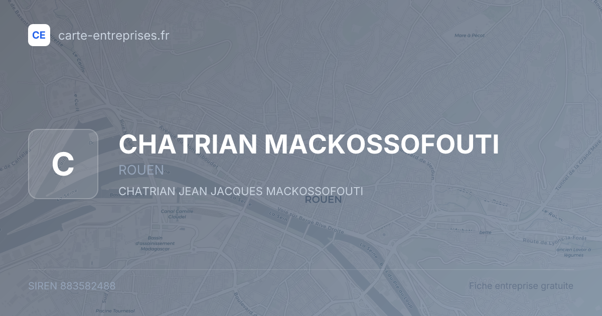 CHATRIAN MACKOSSOFOUTI — 883582488 — fiche entreprise