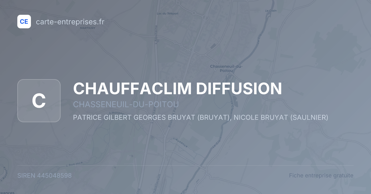 CHAUFFACLIM DIFFUSION — 445048598 — fiche entreprise
