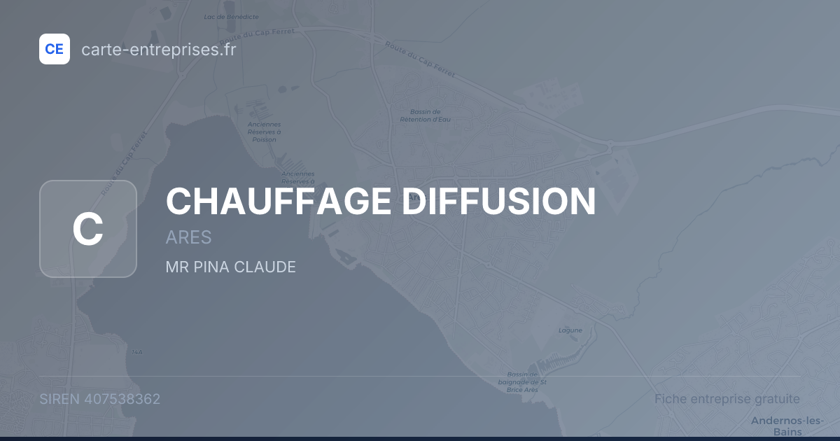 CHAUFFAGE DIFFUSION — 407538362 — fiche entreprise